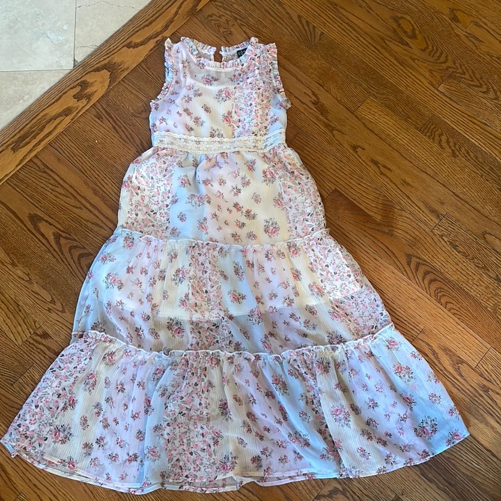 Floral dress Pink & Violet size 8